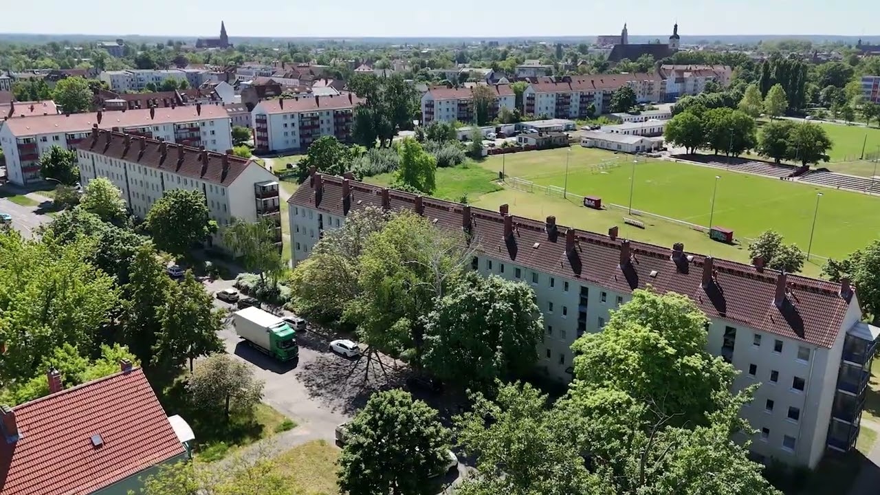 WBG - Flug über die Werner-Seelenbinder-Strasse und Umgebung