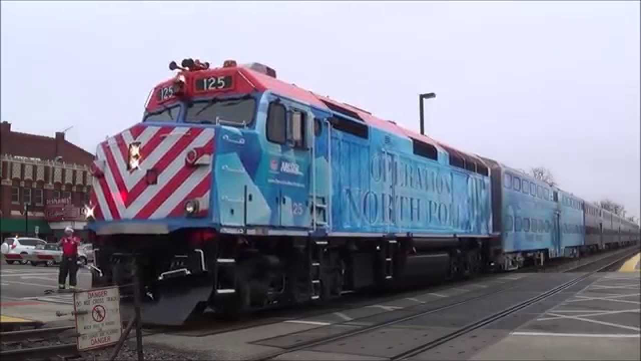 [HD] A Holiday Surprise! Metra's Operation North Pole Train and much more!