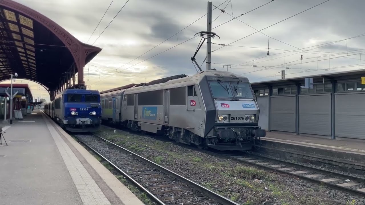 D&eacute;part d&rsquo;une BB26000 &agrave; Strasbourg