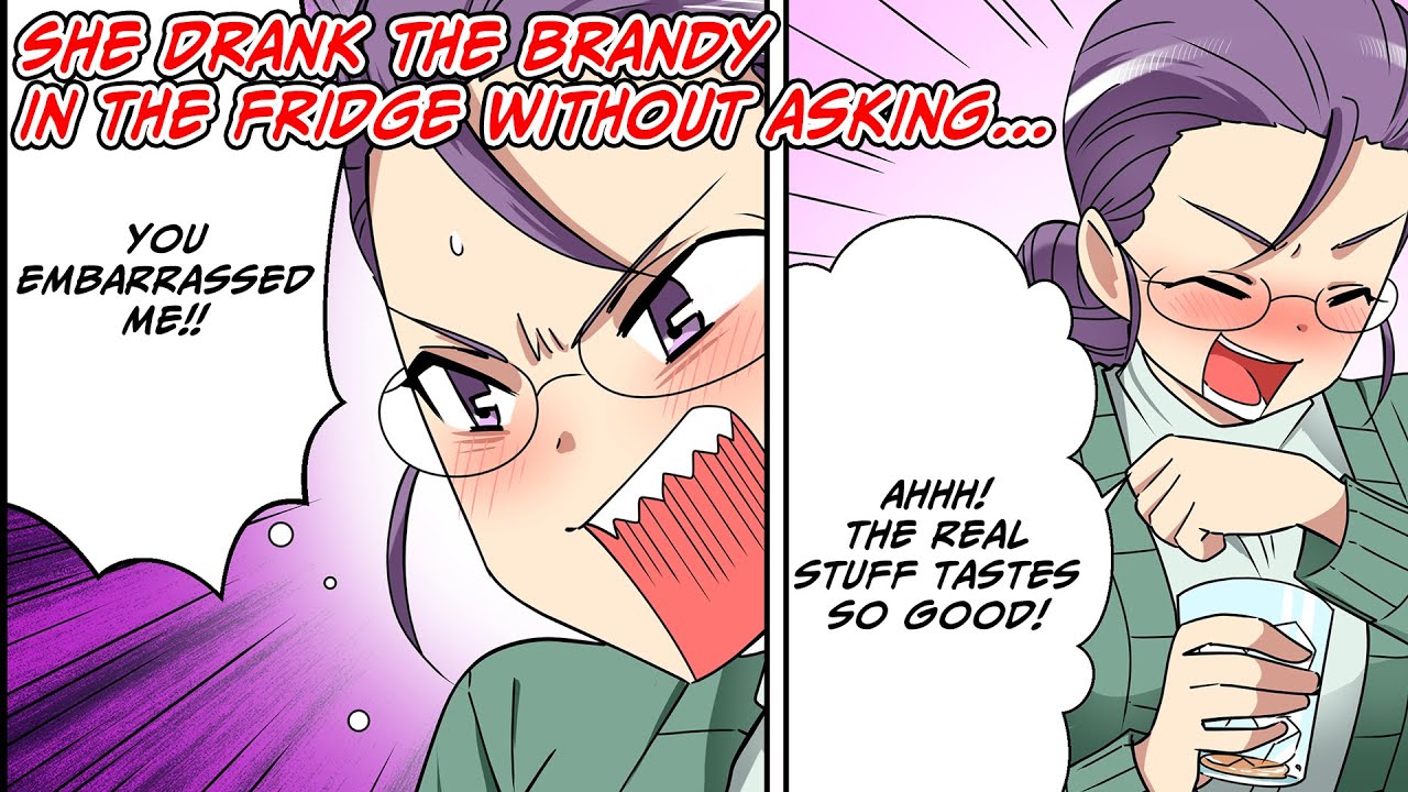 A selfish mom stole our expensive liquor and told me to apologize... [Manga dub]