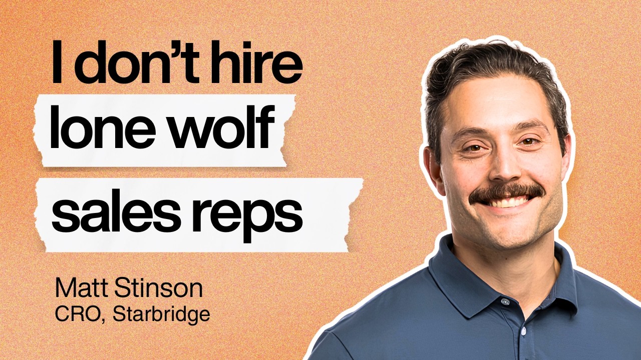 How to Get Hired as an AE at a VC-backed Startup | Matt Stinson (CRO at Starbridge)