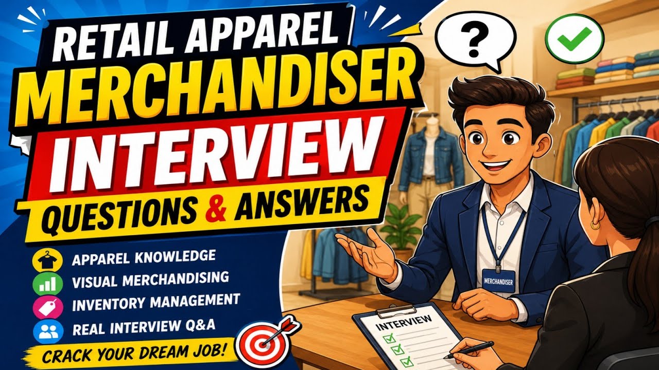 Retail Apparel Merchandiser Interview Questions & Answers - English Speaking Conversation