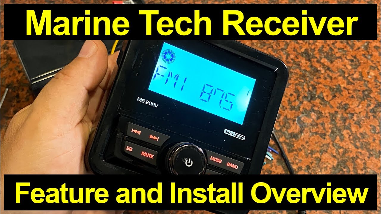Waterproof Marine Digital Media Receiver - Put a Stereo in your UTV, Boat, Golf Cart, More!