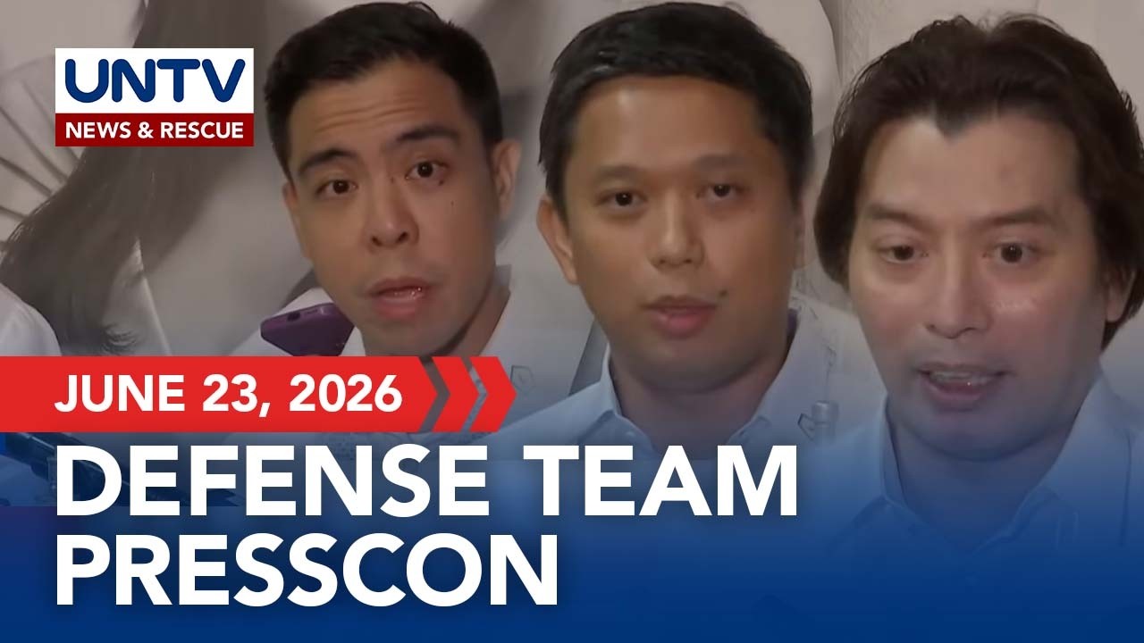 FULL: Press Conference of VP Sara Duterte Legal Defense Team | June 23, 2026