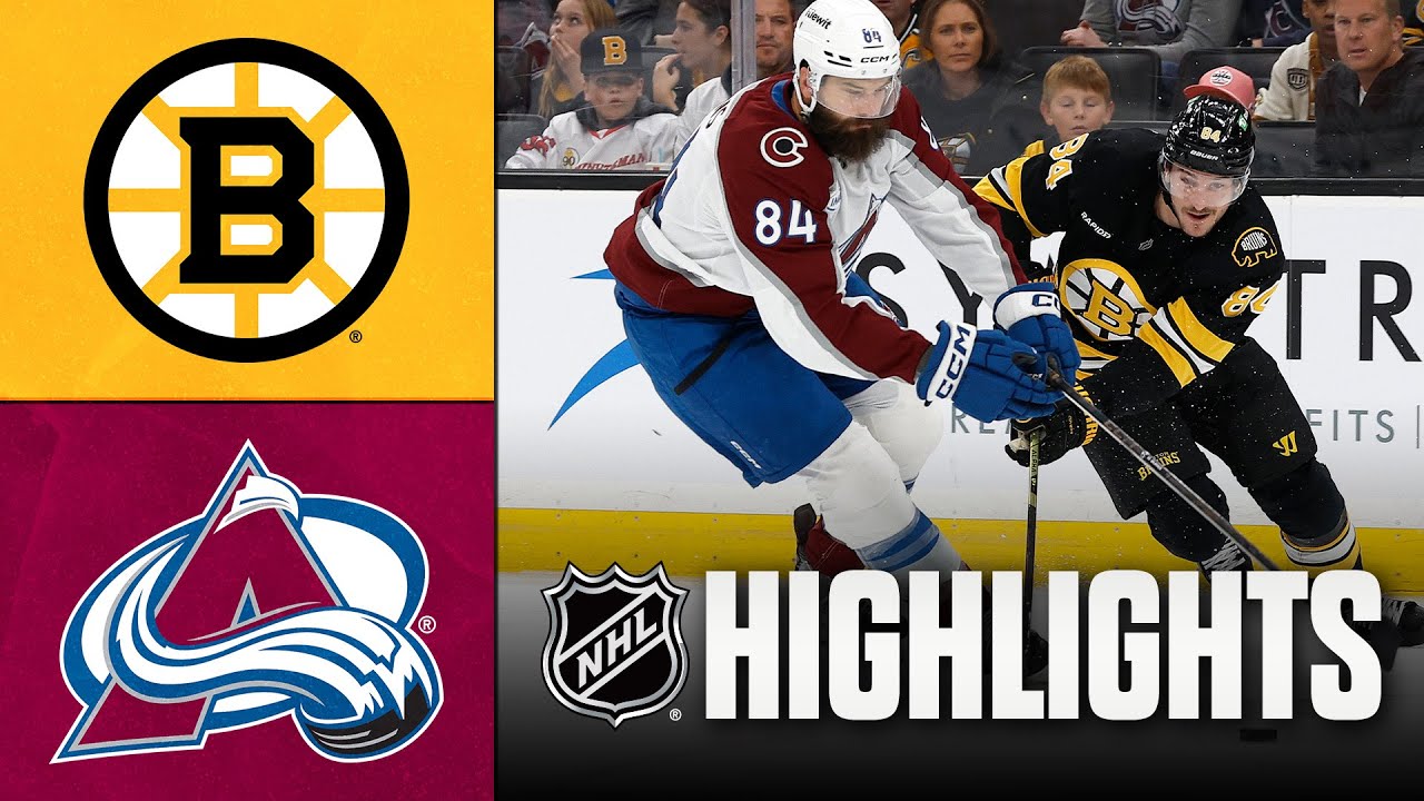 NHL Highlights | Bruins vs. Avalanche | October 18, 2025
