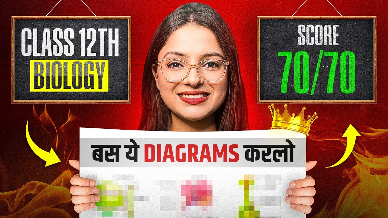 Most Important Diagrams for Class 12 Biology Board Exam 2026 | Score 70/70 - NEVER MISS THESE