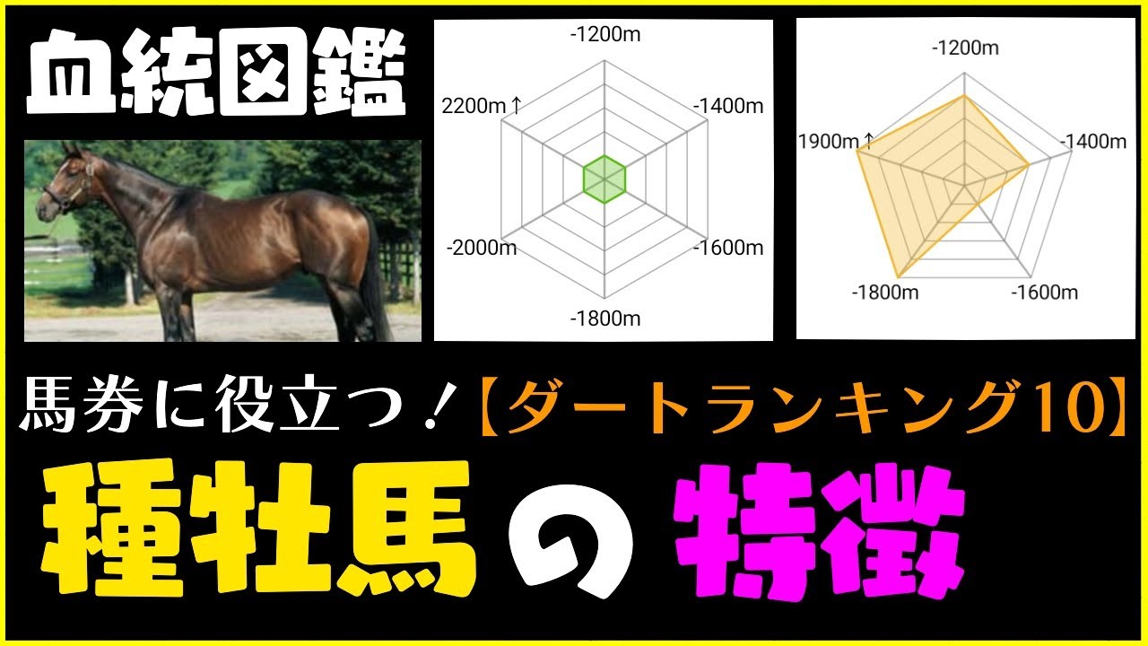 【種牡馬の特徴　ダートコース編】血統ランキング１０　馬券に役立つ種牡馬の得意な距離や条件、産駒などを徹底解説