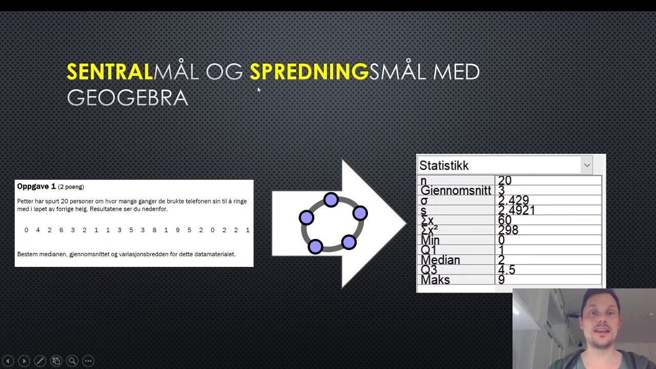 Statistikk med geogebra 2P
