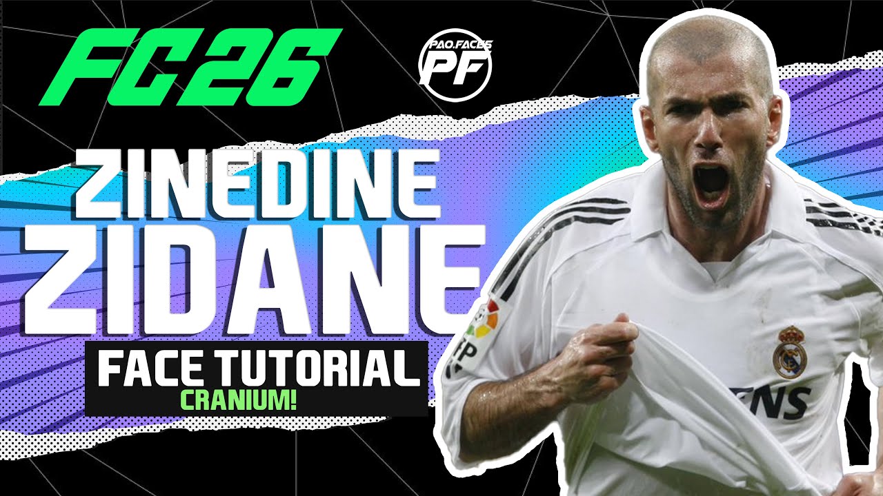 как сделать Зинедина Зидана в EA FC 26 FACE Pro Clubs Face Creation CAREER MODE LOOKALIKE REAL MAD