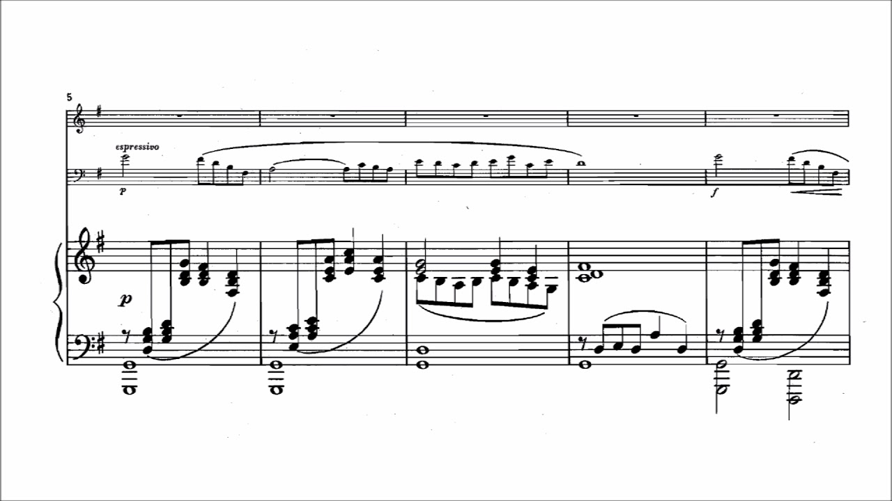 Claude Debussy - Piano Trio in G Major [With score]