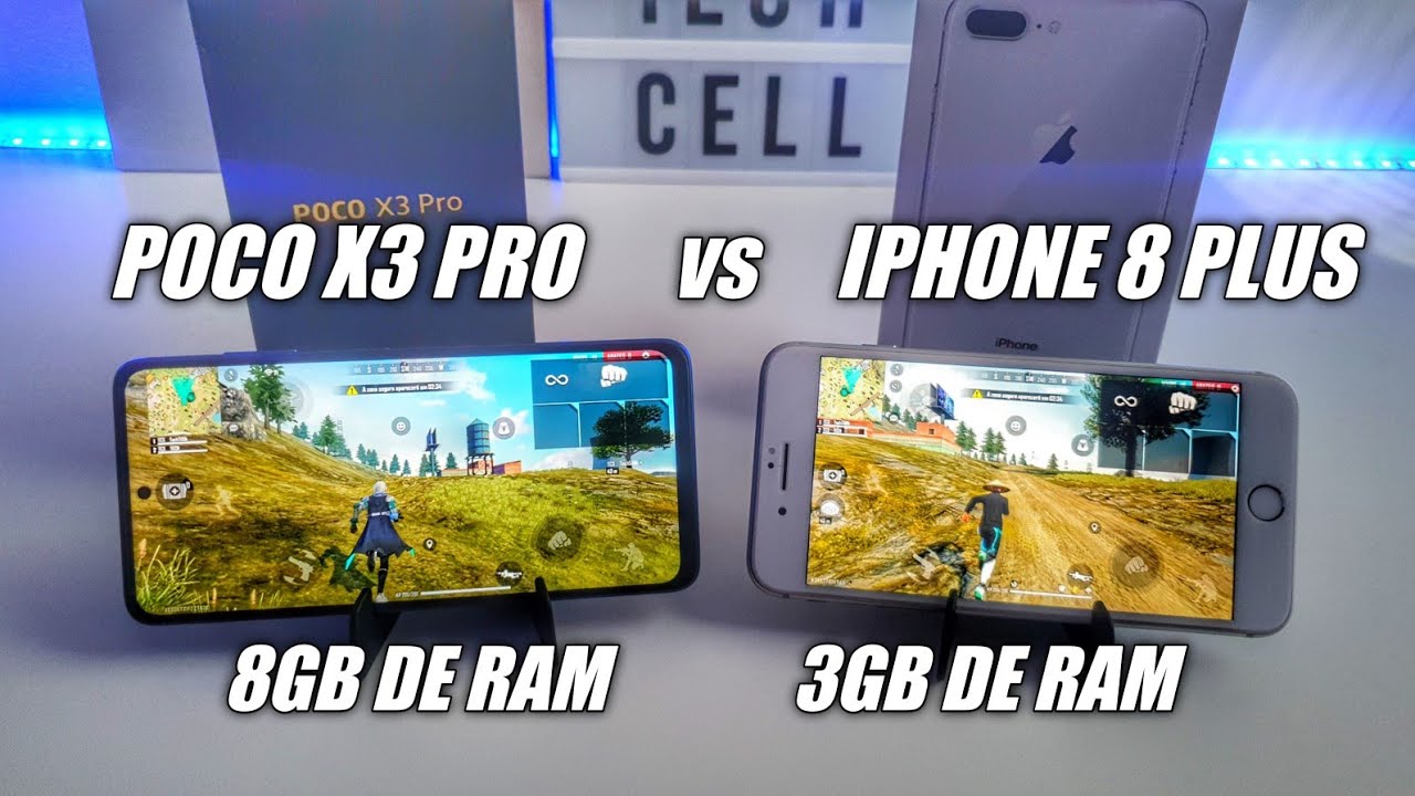 IPHONE 8 PLUS VS POCO X3 PRO QUAL MELHOR ?
