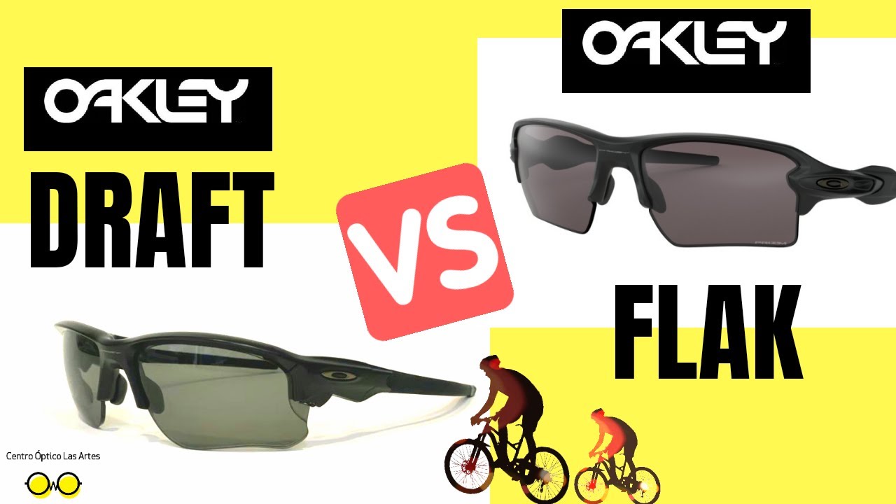 Oakley DRAFT graduada || Comparativa con Oakley FLAK 2.0 XL || centro óptico LAS ARTES