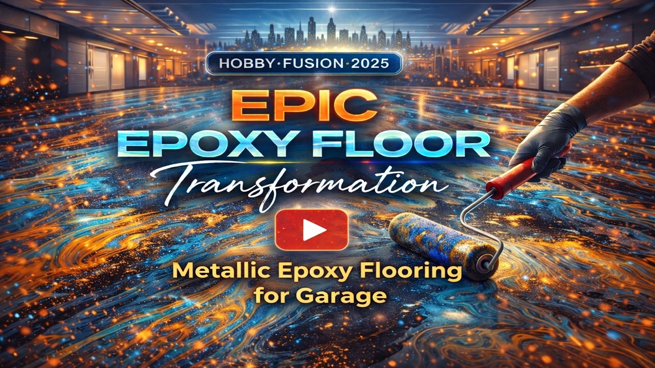 CREATE: DIY Metallic Epoxy Garage Floor | Stunning 3 Car Garage Flooring Transformation | PART-1