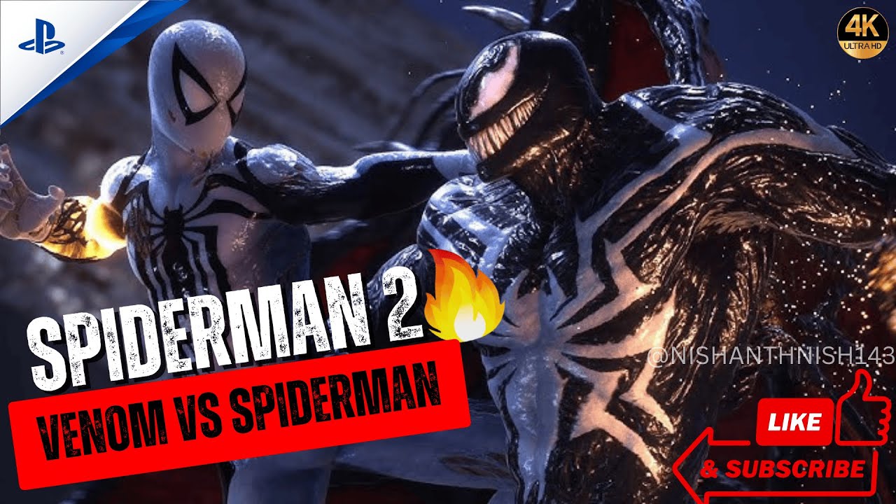 SPIDER-MAN 2 PS5 Walkthrough | Epic Venom Boss Fight (4K Gameplay) @NishanthNish143‬ ​⁠#gaming #ps5