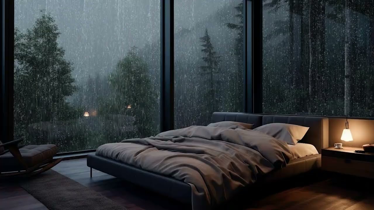 Relaxing Piano & Rain Sounds for Sleep | Restore Calm Energy at Night