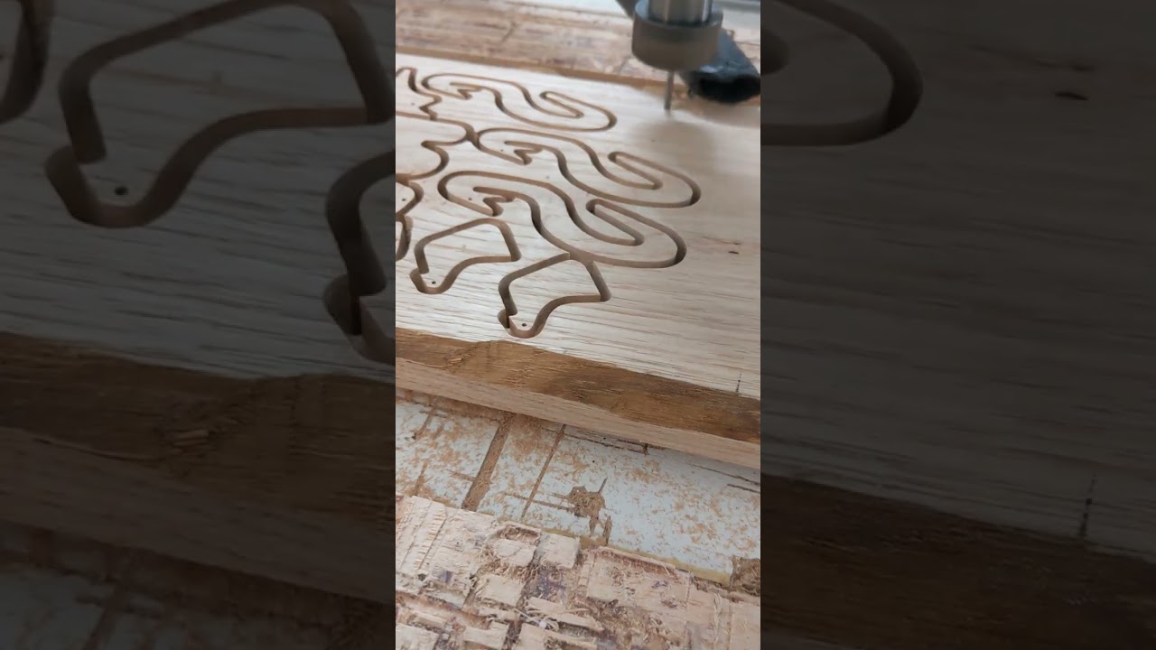 making a wooden animal puzzle