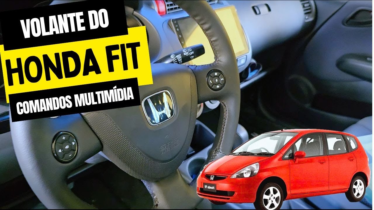 HONDA FIT COM COMANDOS NO VOLANTE - TROCA DO VOLANTE E CONFIGURANDO COMANDOS NA MULTIMÍDIA