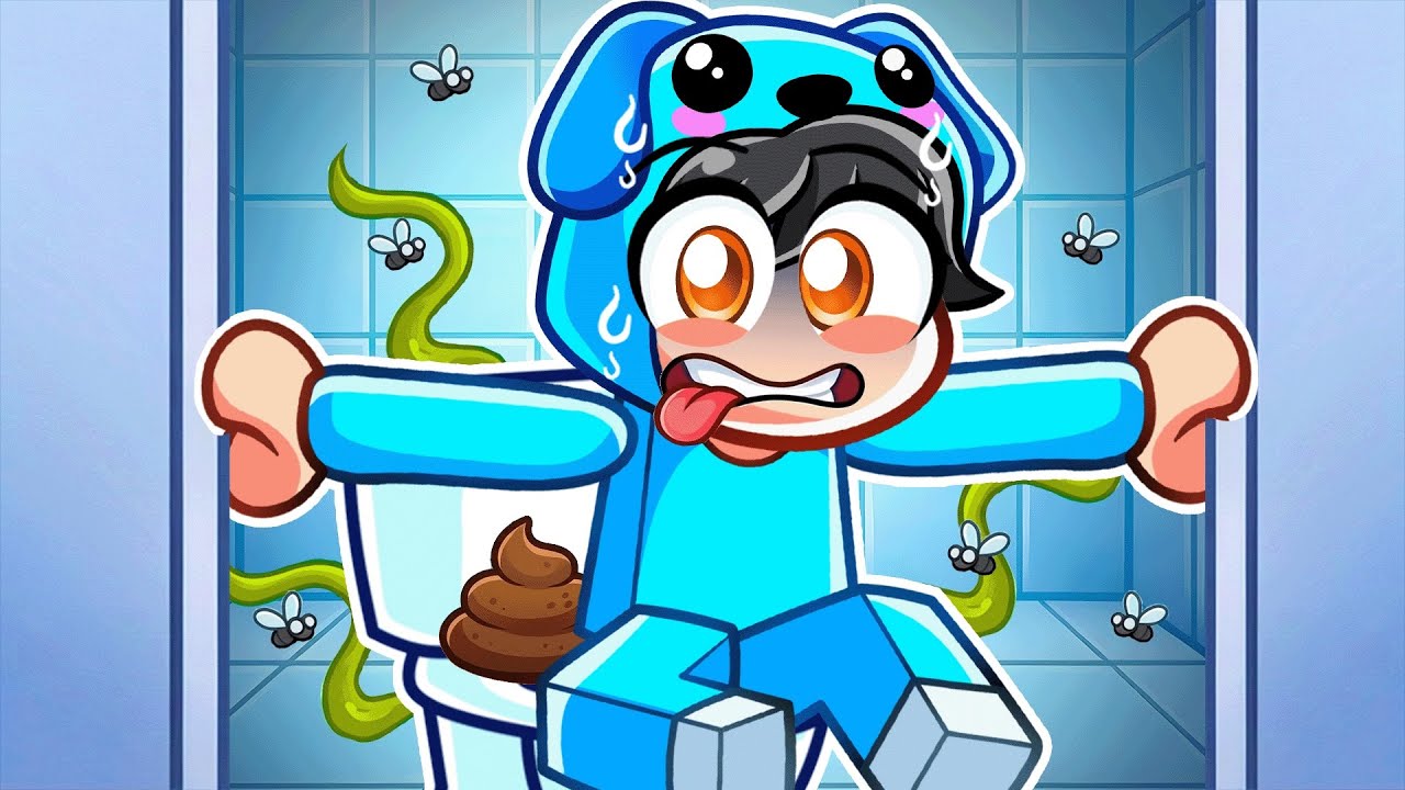 POOPING MAX LEVEL in Roblox PUBLIC TOILET!