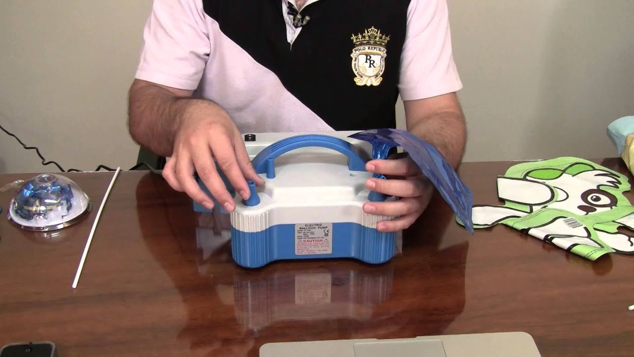 19. Como usar inflador no balão metalizado