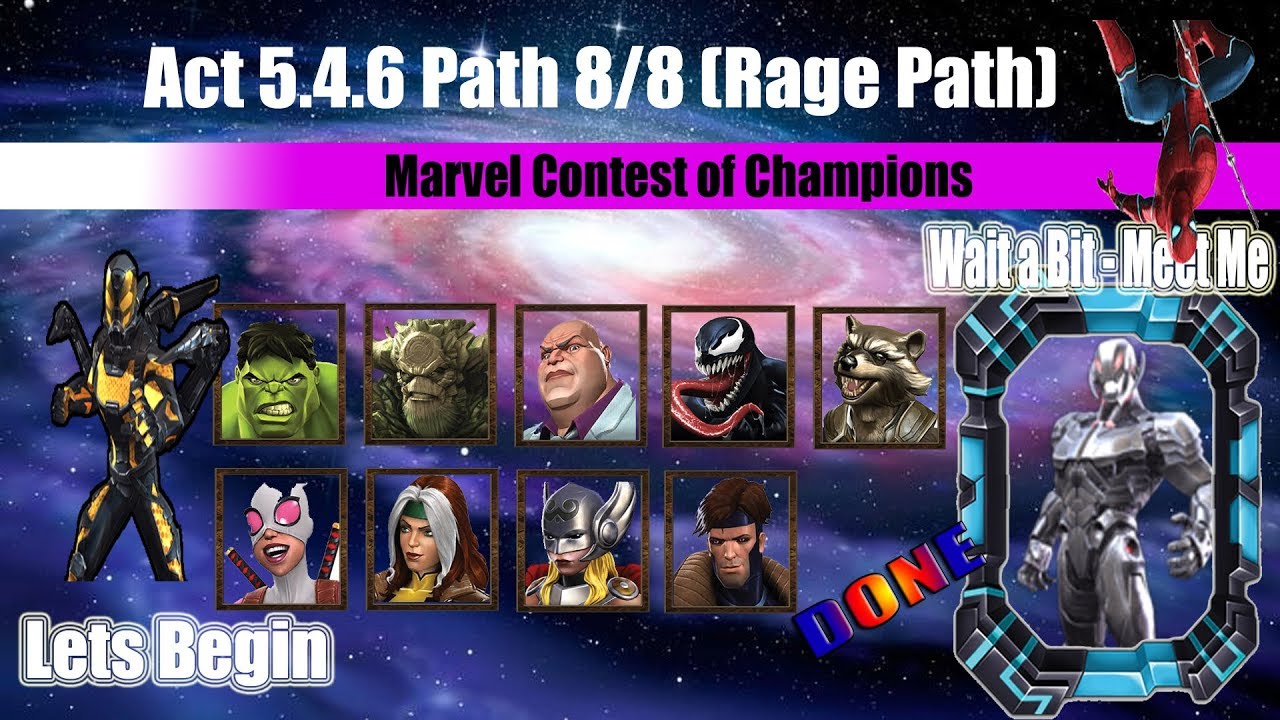 Act 5.4.6 Path 8/8 (Rage Path) - Marvel Contest of Champion
