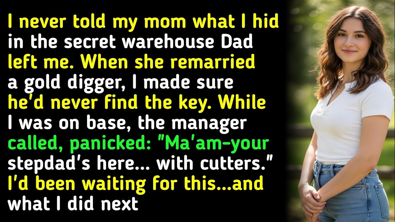I never told my mom what I hid in the secret warehouse Dad left me. When she remarried a gold dig...