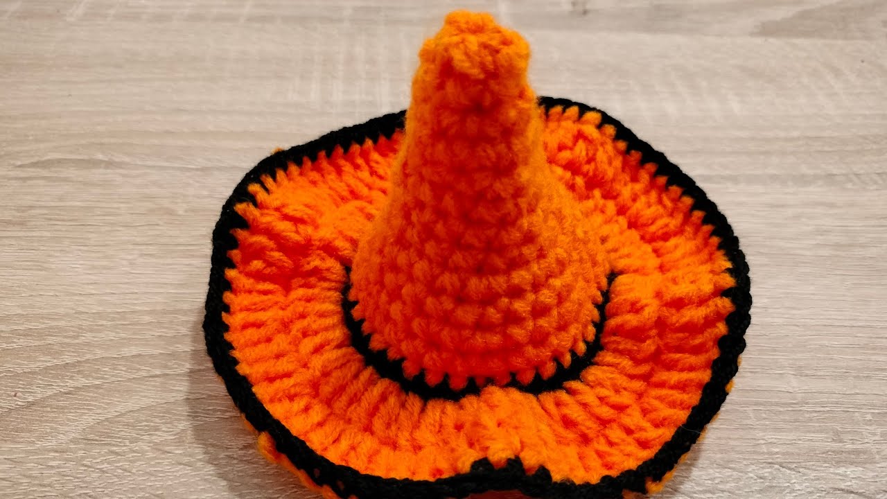 Ozdoba na Halloween kapelusz czarownicy krok po kroku