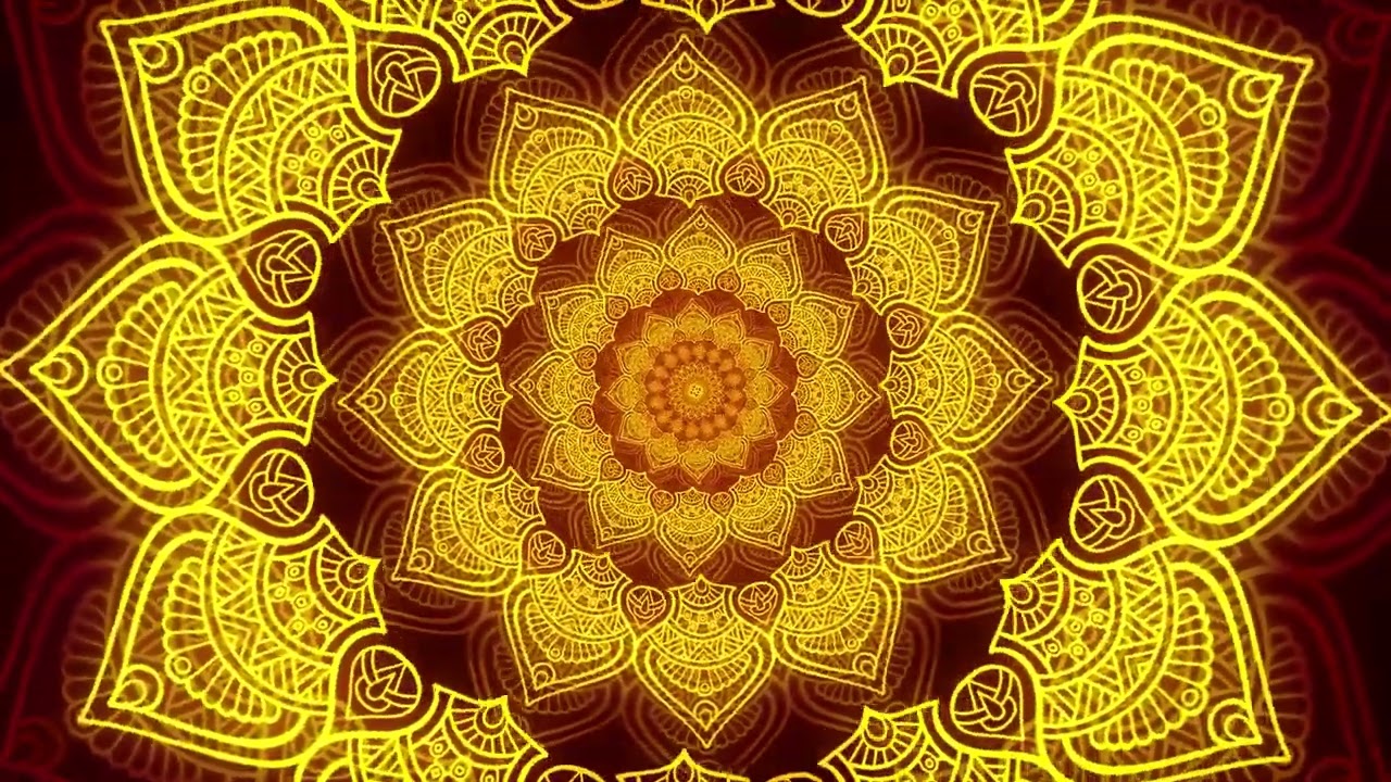 4K Ethnic Golden Mandala Background Loops   Free Video Background Loops, Intro Template ,4k VJ Loops