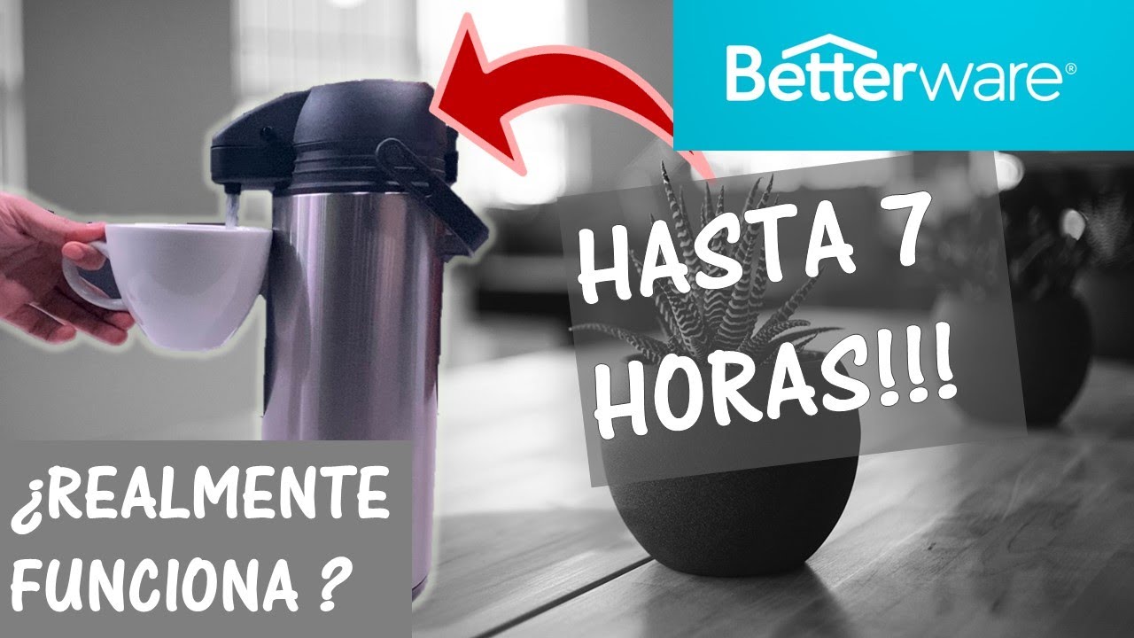 Termo max BETTERWARE  tu café caliente justo cuando lo necesitas