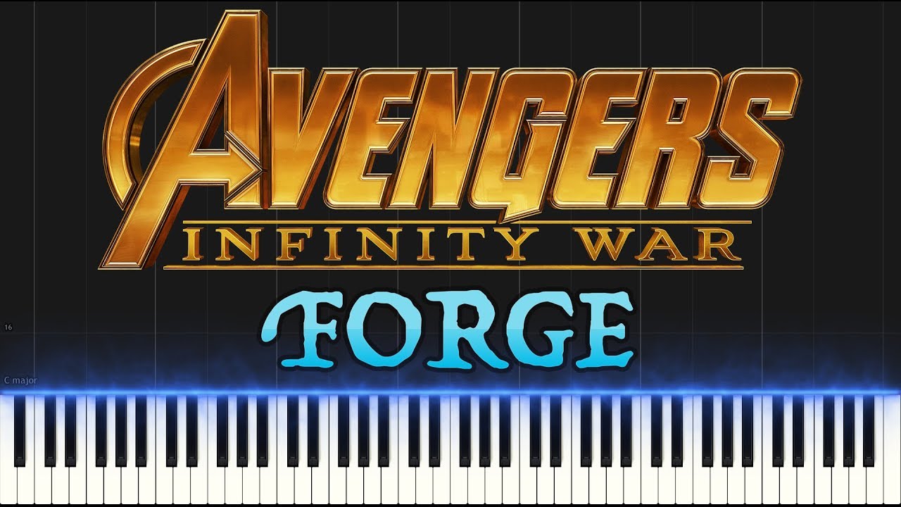Avengers: Infinity War - Forge (Piano Tutorial Synthesia)