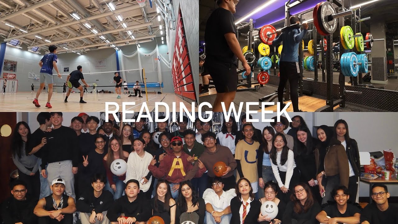 READING WEEK IN LONDON | BADMINTON | GYM | HALLOWEEN GAME NIGHT || vlog #5