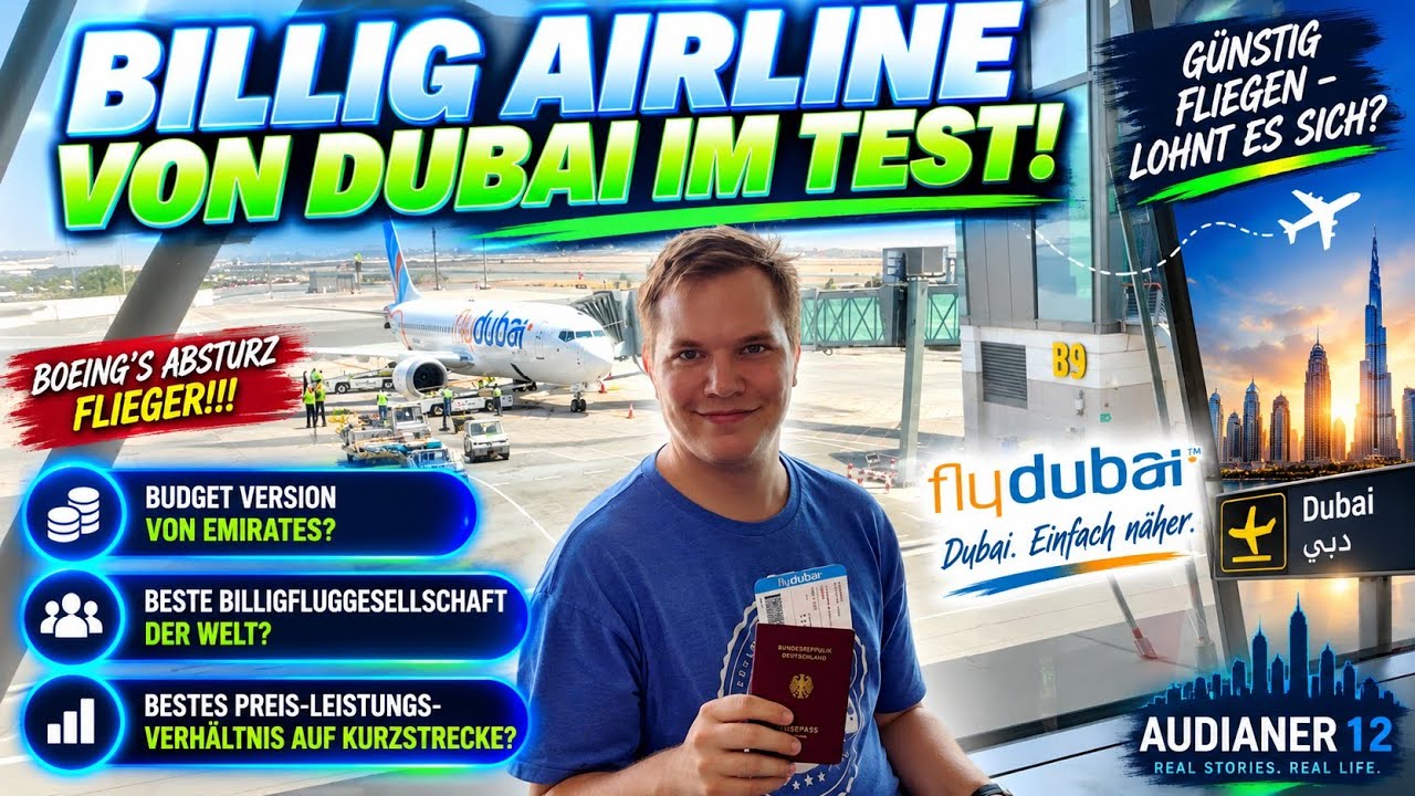 Ich FLIEGE mit FlyDubai von MASKAT nach DUBAI | Mein ALLER ERSTER Flug in einer BOEING 737 MAX 8