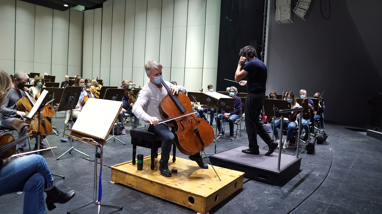 Elgar Cellconcerto with Alban Gerhardt, Sinfonica Tenerife and E.G. Jensen (rehearsal excerpts)