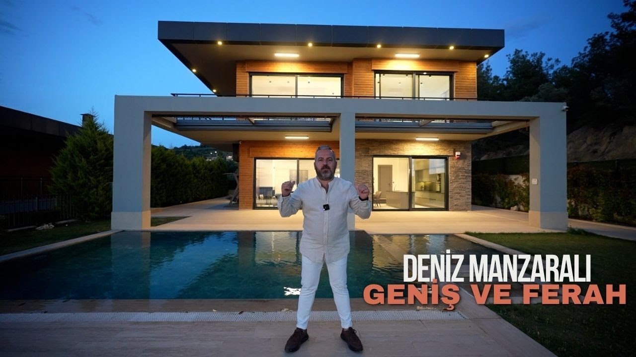 Eşsiz Manzara, Modern Tasarım! Kuşadası Soğucak’ta Satılık Prestijli Villa #212