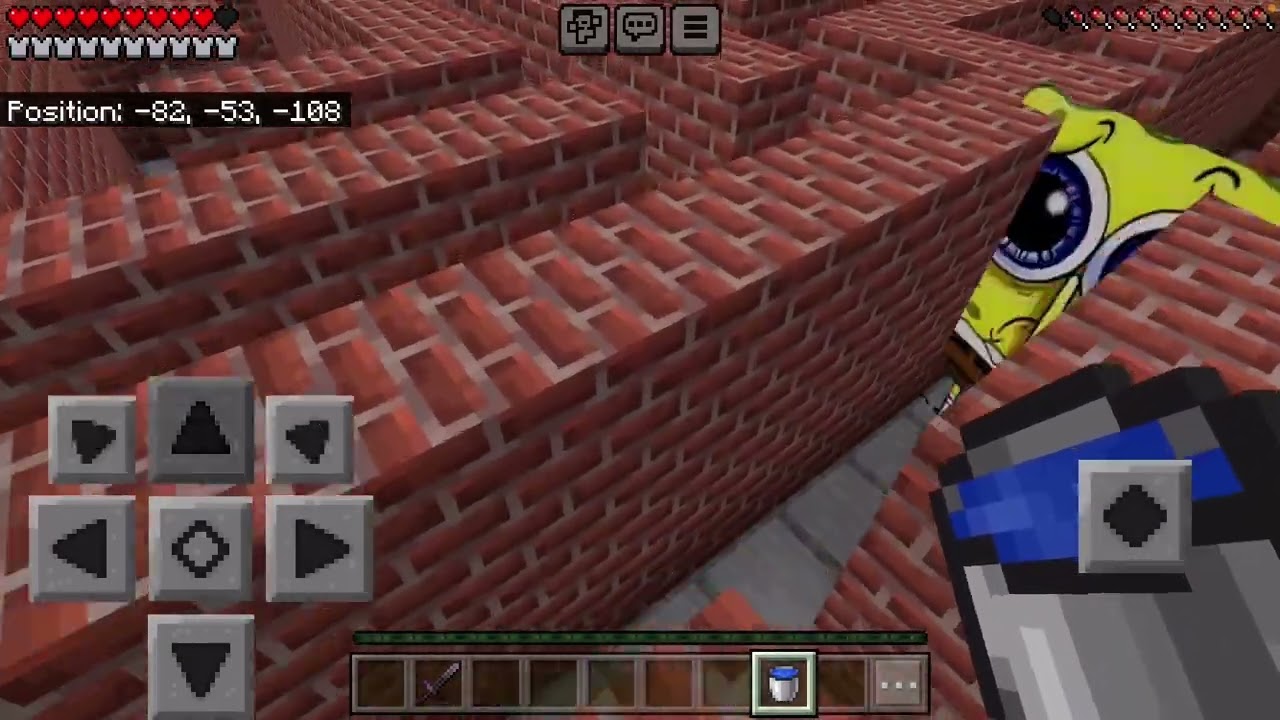 Убегая от NPC в Minecraft