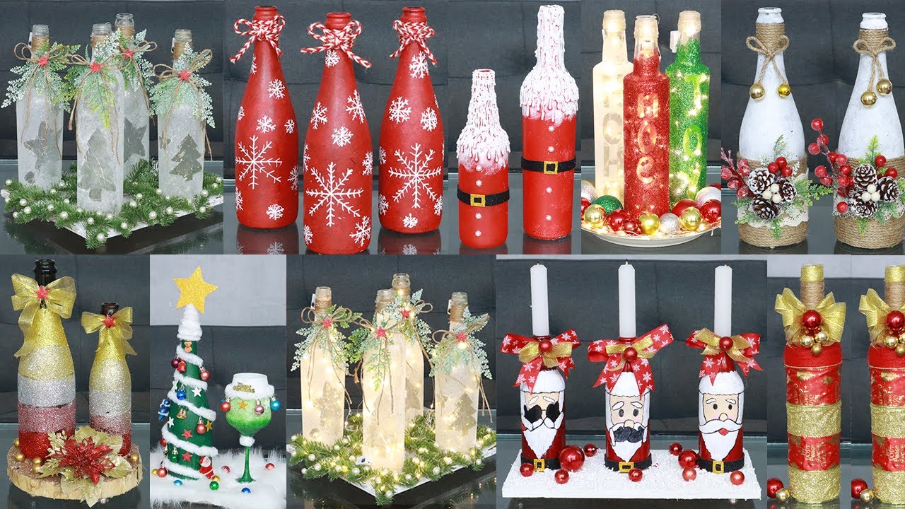 10+ DIY Christmas Wine Bottle Crafts to Put the Fun Into Your Festive Decor