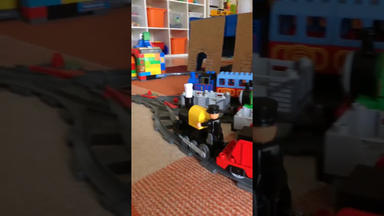 Duplo Fat Controller & Stephen the Rocket!
