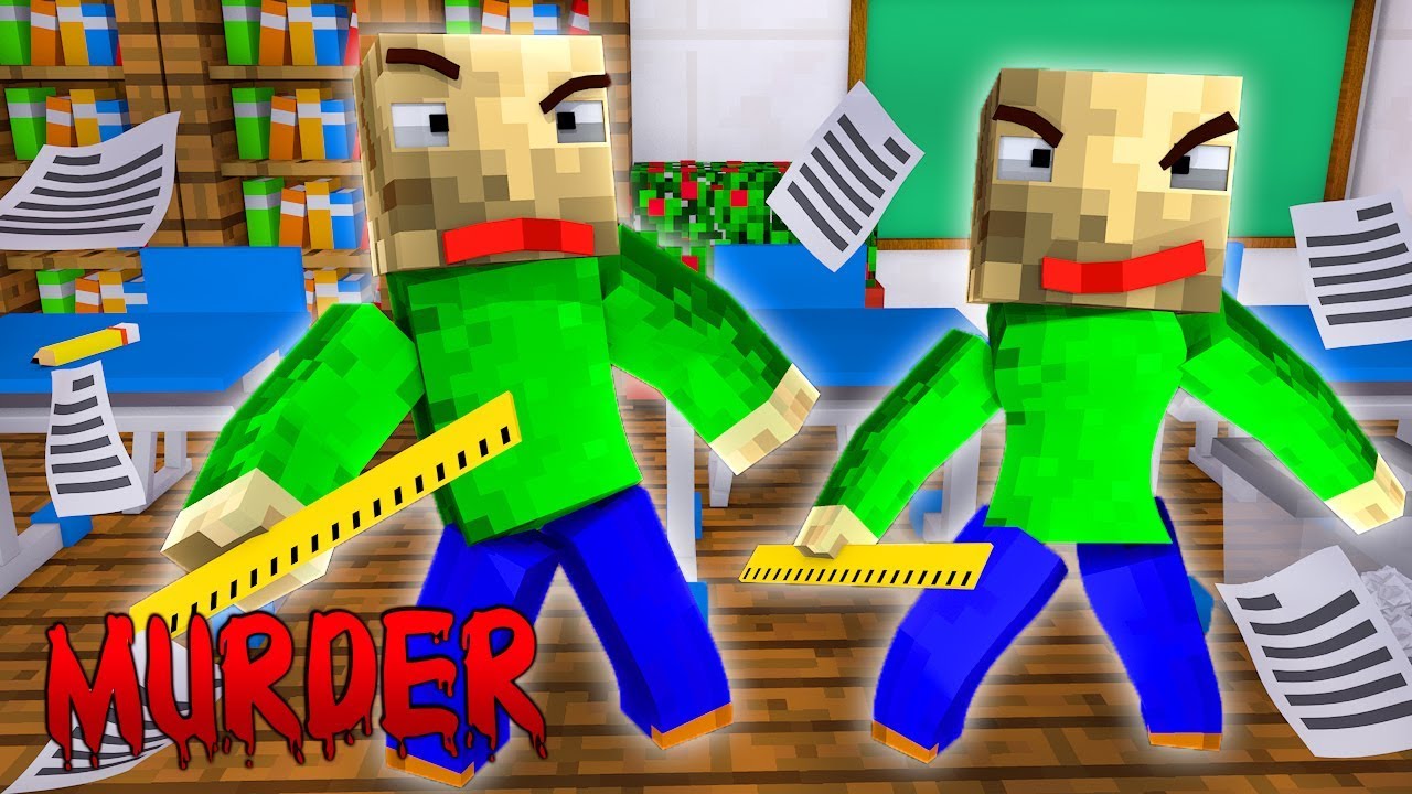 O PROFESSOR BALDI NO MINECRAFT! - Minecraft Murder