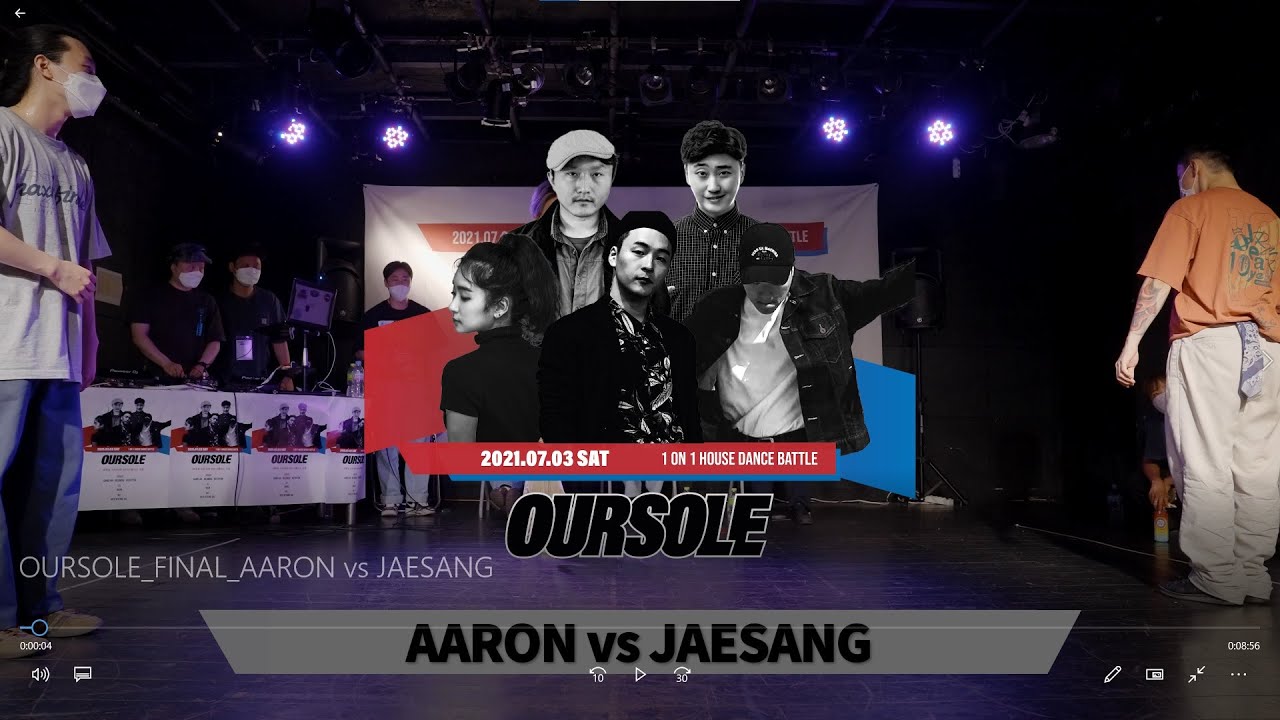 Korea House Dance Battle OURSOLE Final  AARON vs JAESANG하우스 댄스 배틀 아워솔 결승 AARON vs JAESANG