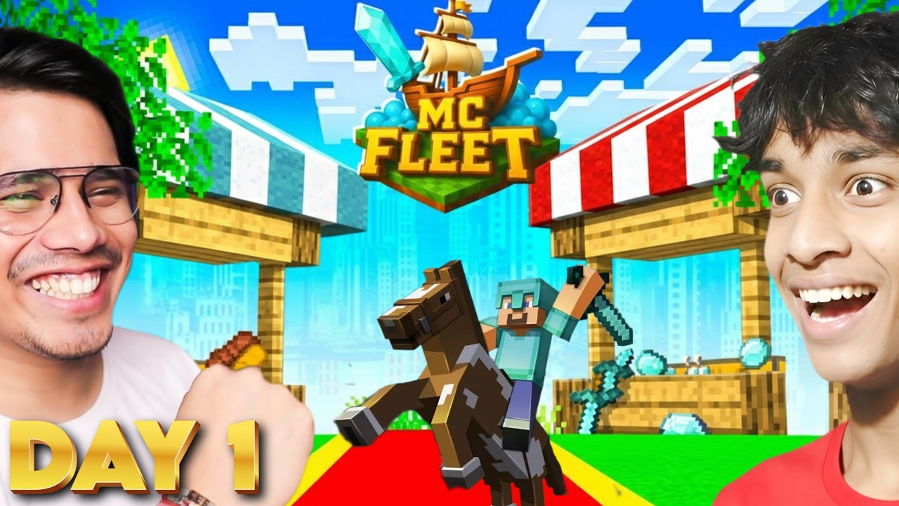 My First Day In mcFleet Survival Series❤️ /