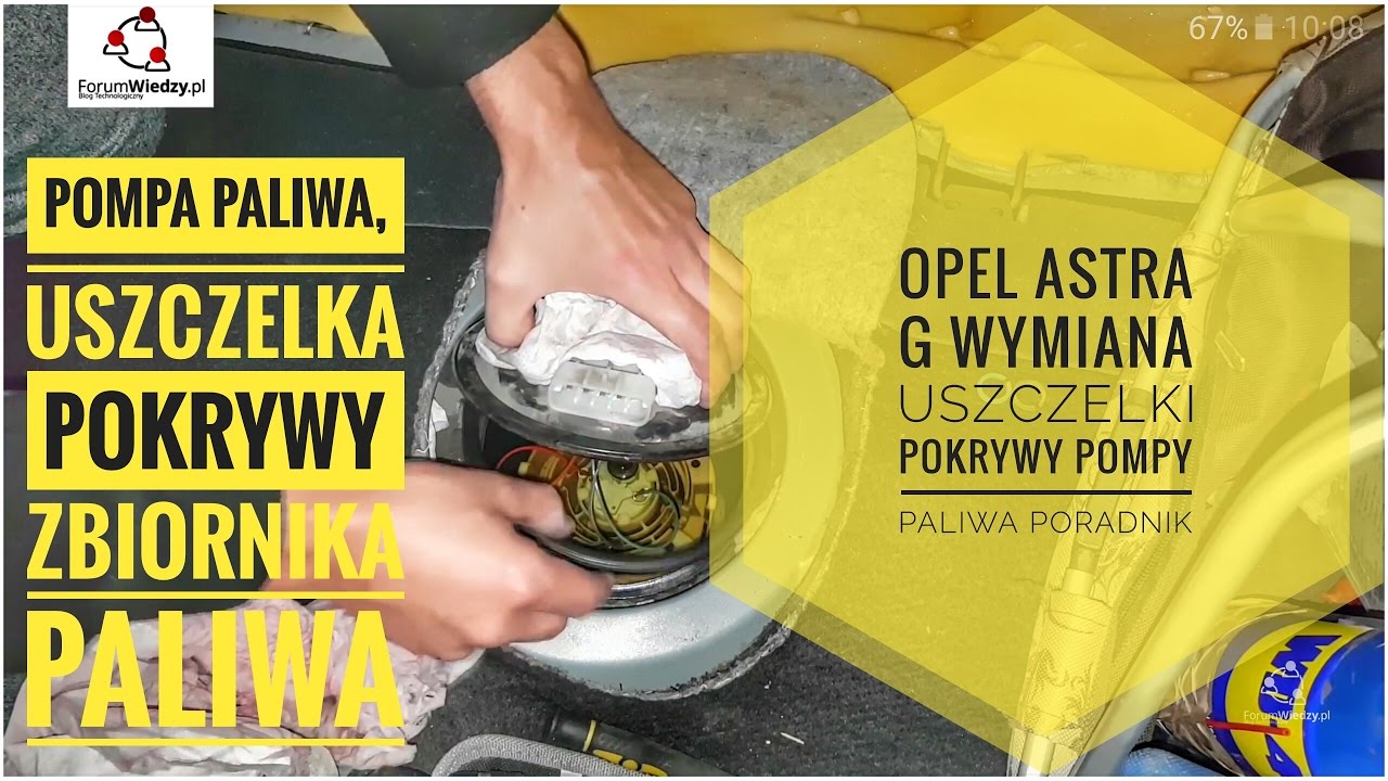 Jak wymienić uszczelkę zbiornika paliwa pompy? Opel Astra G II 1.6 16V X16XEL Vauxhall | ForumWiedzy