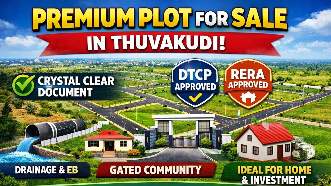 Plot for Sale in Thuvakudi | Near Thanjavur NH | Near Trichy Public School | Best Investment #trichy