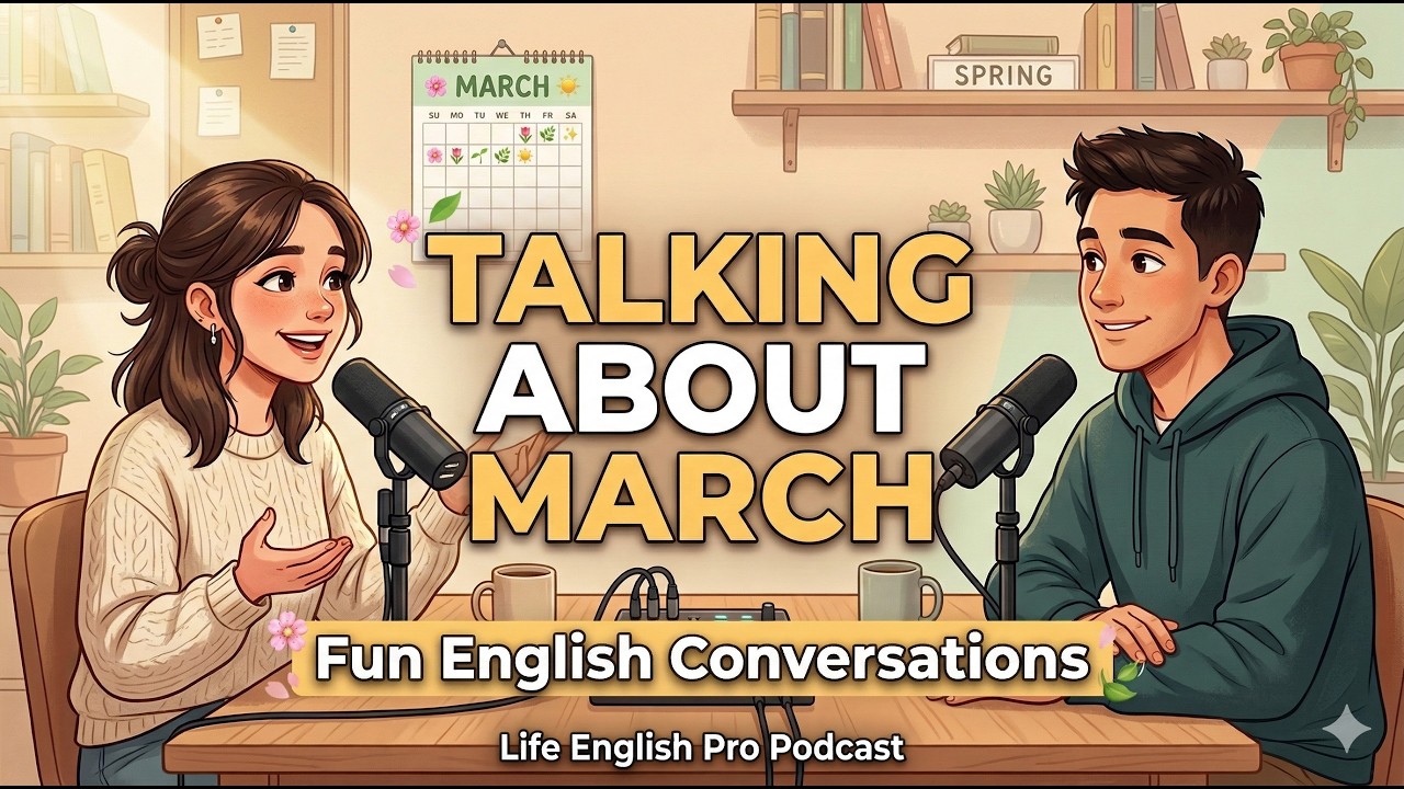 Talking About March in English | Fun Conversations | Easy English | Life English Pro Podcast