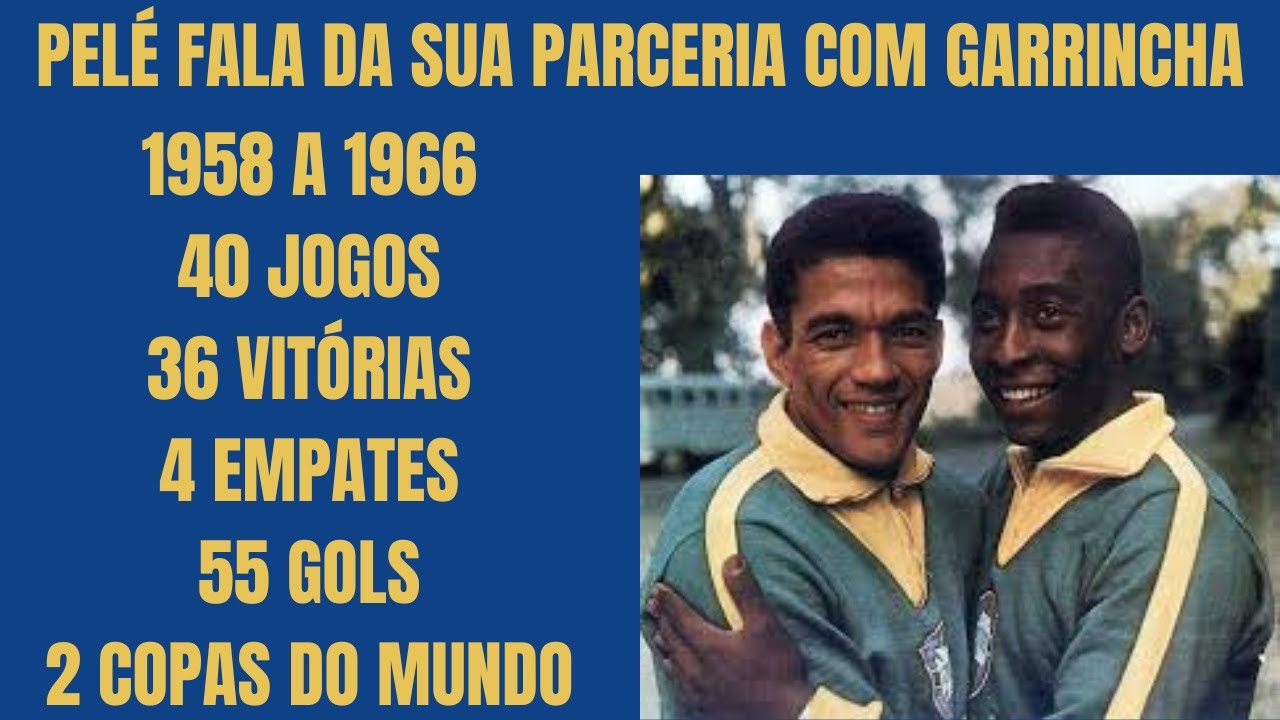 PELÉ FALA DA SUA PARCERIA COM GARRINCHA