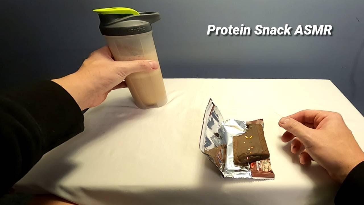 Quick Protein Snack ASMR | Shake & Pastry Eating Sounds (No Talking)