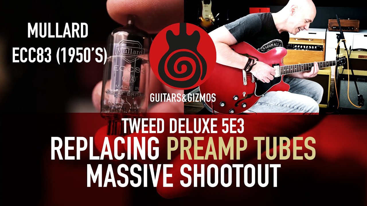 Preamp tube shootout of both vintage 1950's and modern preamp tubes for my Tweed Deluxe 5E3 amp.