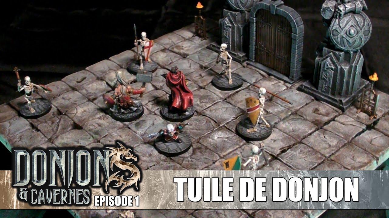 Donjons & Cavernes - Épisode 1 - Fabriquer une tuile de donjon pour JDR et jeux de figurines