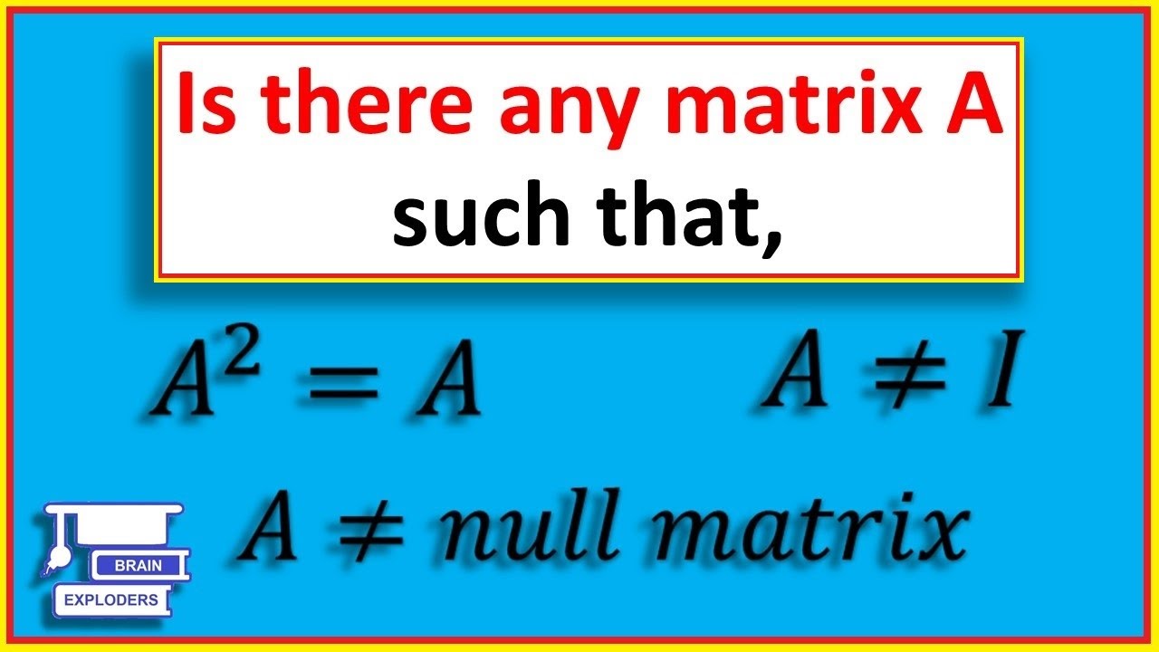 The Matrices Which are Usually Unusual - Idempotent, Involutory, Nilpotent Matrix