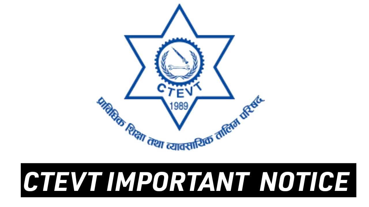 CTEVT PUBLISHED IMPORTANT NOTICE !
