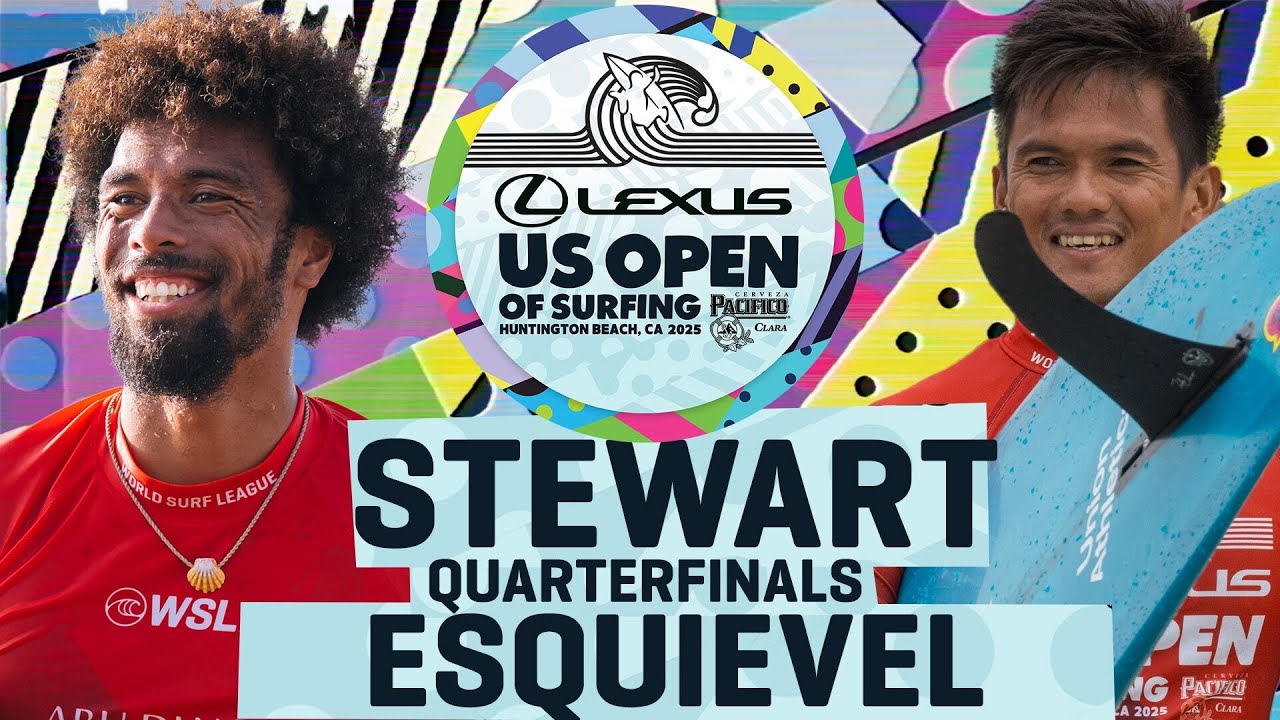 Rogelio JR Esquievel vs Kaniela Stewart I Lexus US Open of Surfing 2025 Longboard - Quarterfinals