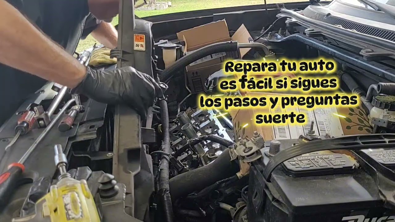 Ford Radiator fans removal. Sacando los ventiladores del radiador